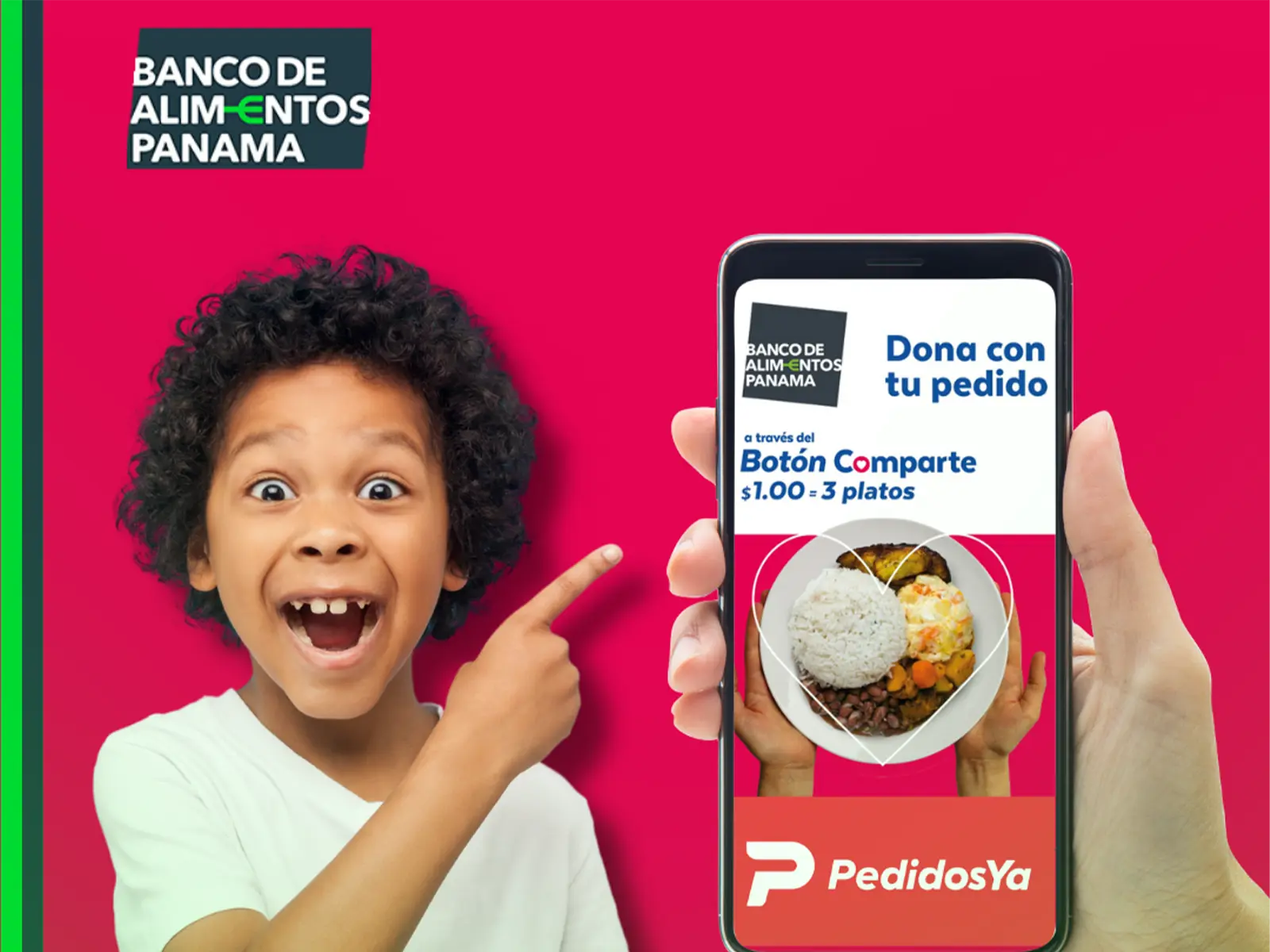 Clic con Propósito: Pedidos Ya y Banco de Alimentos Panamá te Invitan a DONAR con cada pedido