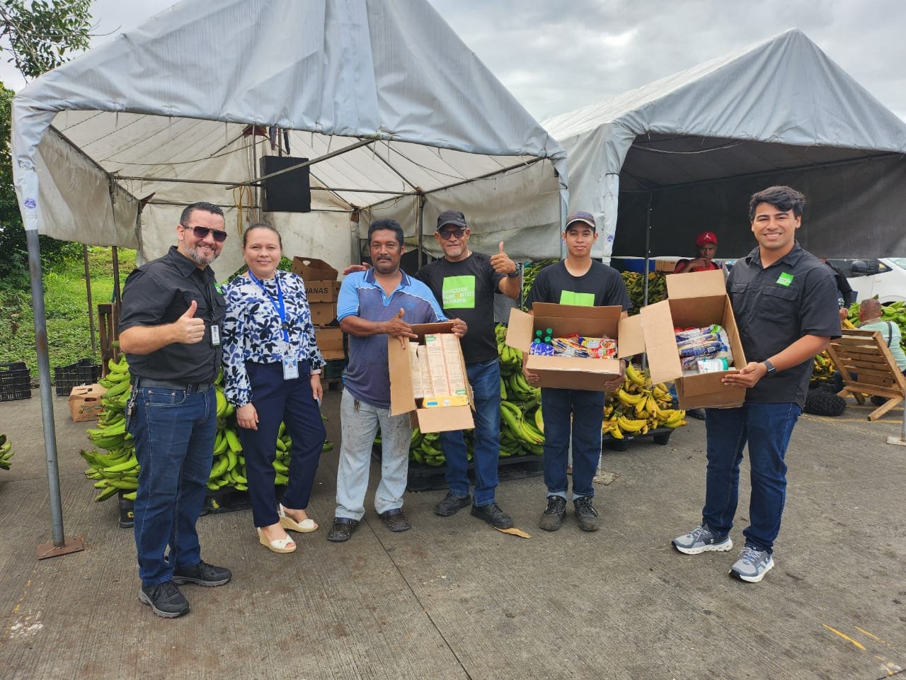 BAP reconoce a los tres mejores rescatistas de Merca Panamá por su compromiso en la lucha contra el hambre