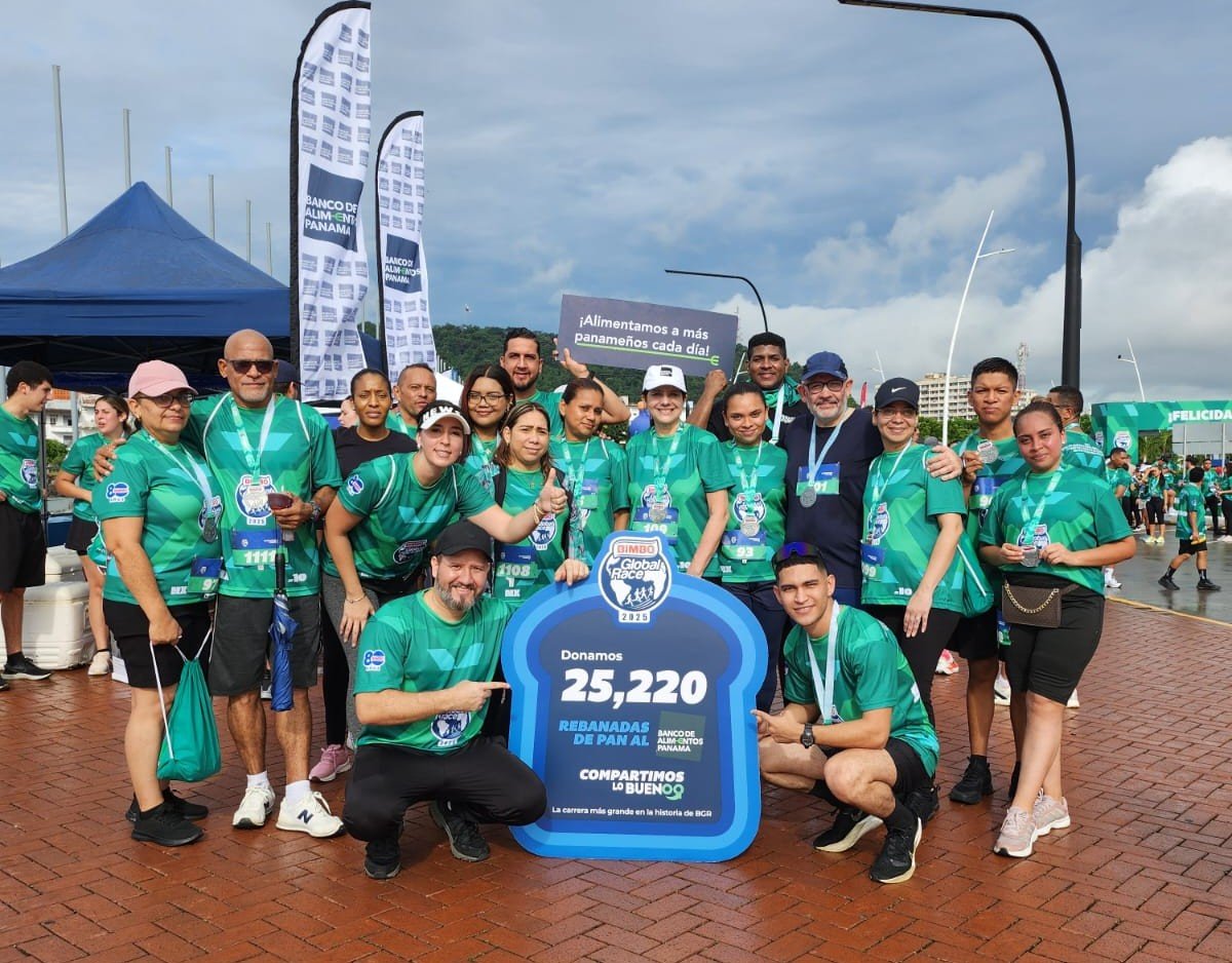 Carrera Bimbo Global Race dona 25,230 rebanadas de pan al Banco de Alimentos Panamá